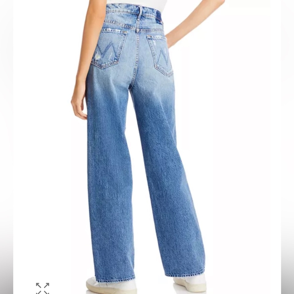 MOTHER Light Blue High-Rise Wide Leg Jeans - Picture 2 of 11